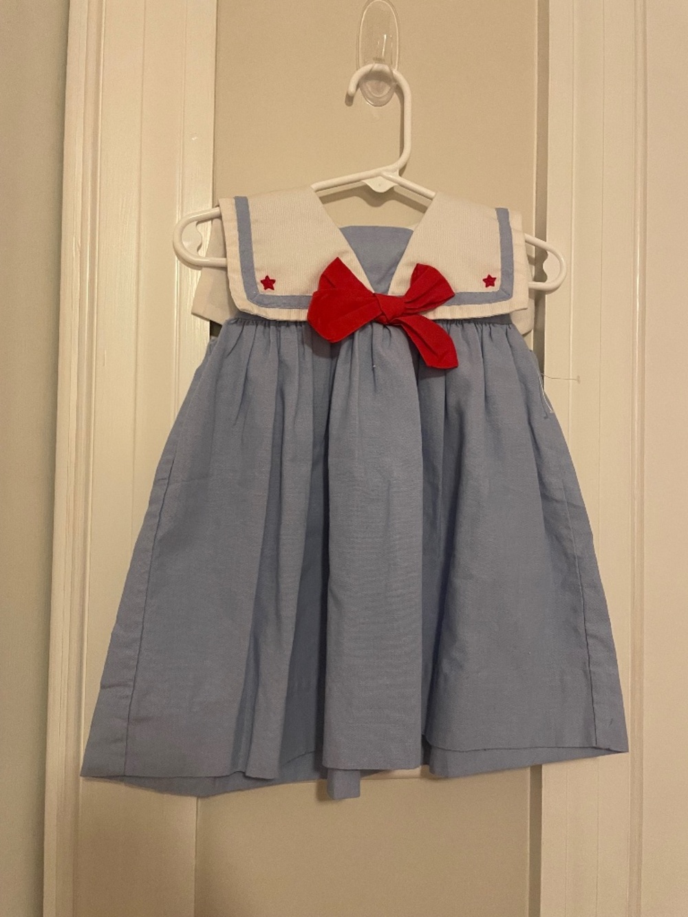 EUC Petit Ami Sailor Back to School Dress 9-12 Months